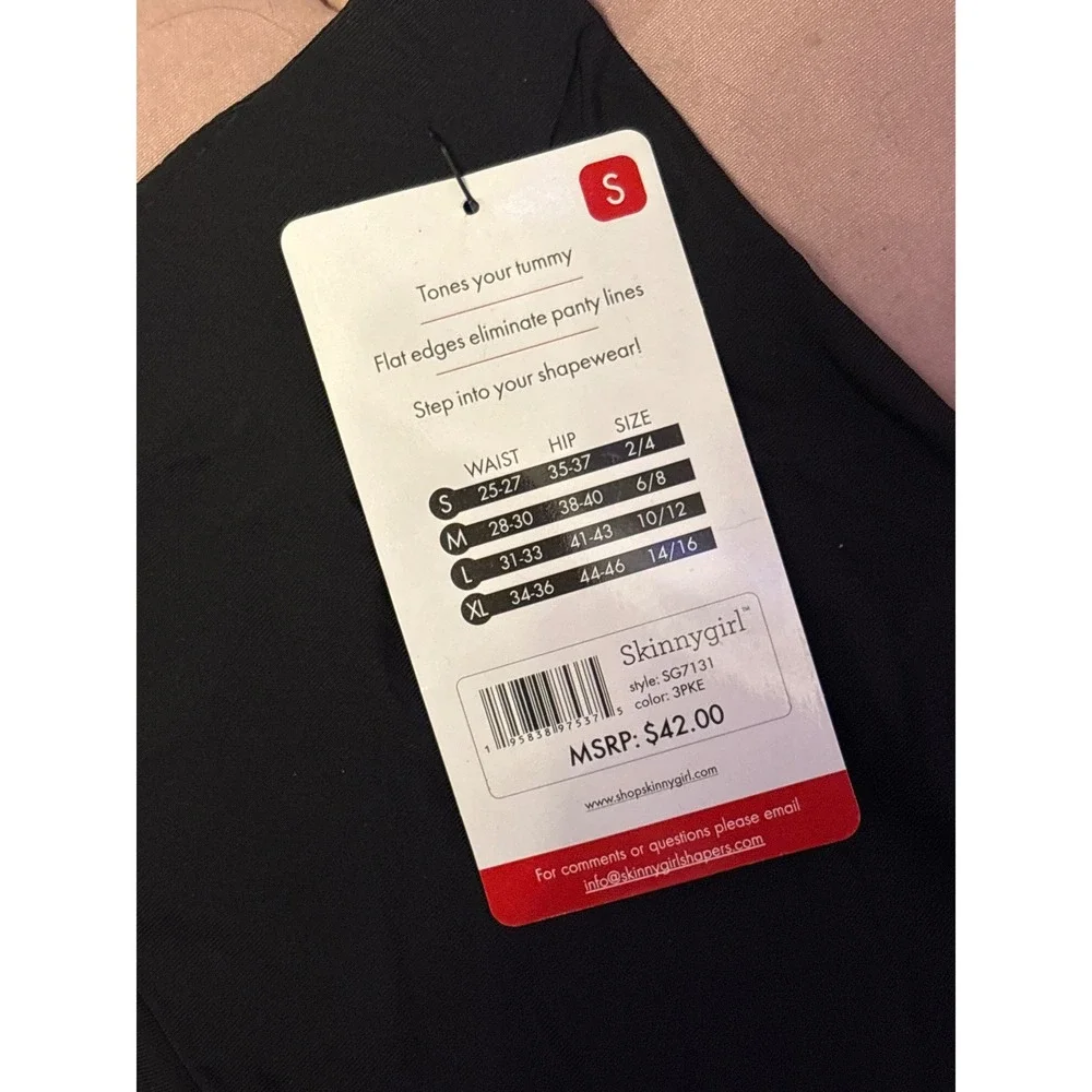 NEW Skinnygirl Laser Shaping Shorts Shapewear‎ Lot of 2 Black & Nude Women's, S